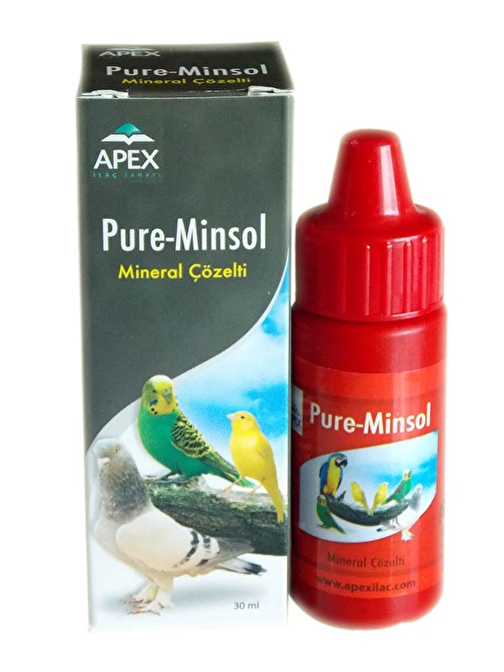 Kuşlar İçin Mineral Çözelti  -  Pure - Minsol