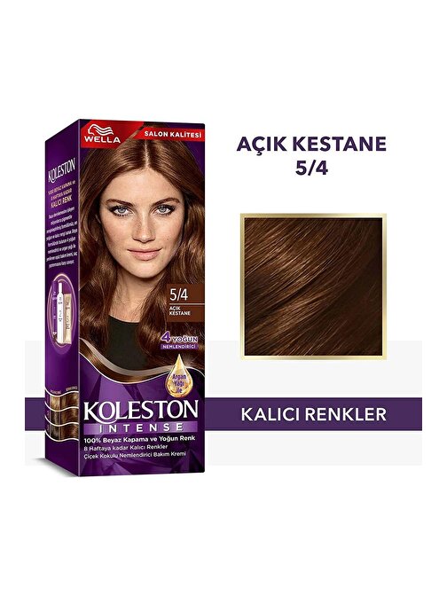 Koleston Intense Saç Boyası 5/4 Açık Kestane - Salon Kalitesi