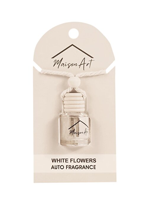 Maison Art Araç Kokusu | White Flowers 8Ml Oto Parfümü | Kalıcı Araç İçi Kokusu