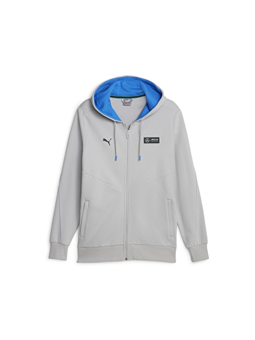 Puma Mercedes Hooded Sweat Jacket Erkek Günlük Ceket 62114702 Gri