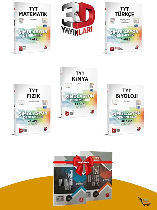 3D Yayınları TYT Sayısal Deneme Seti Çıkmış Sorular Hediyeli!