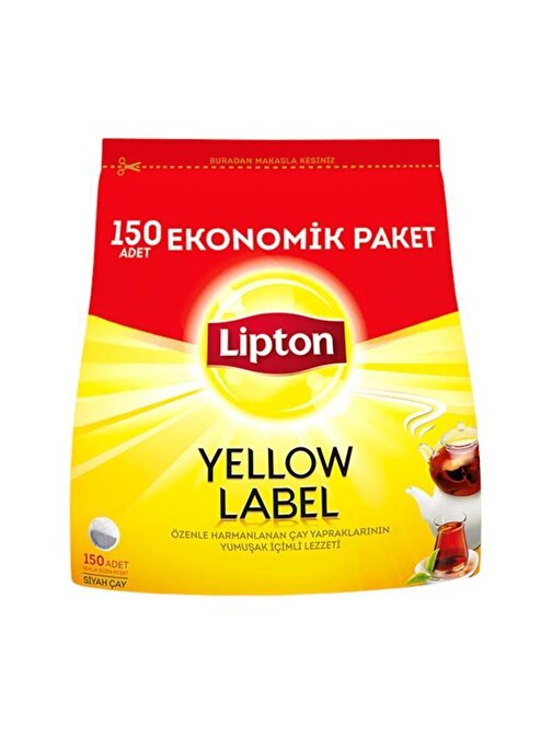 Lipton Yellow Label Demlik Poşet Çay 150'li 480 gr