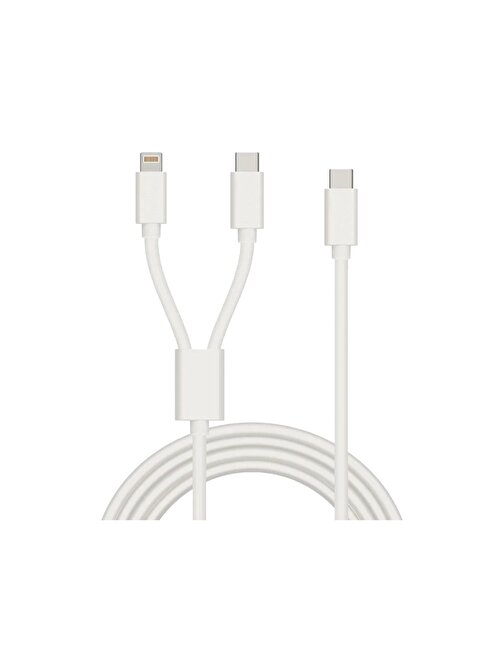 Winex Apple 120W 5A 2in1 Type-C to Type-C - Lightning Hızlı Şarj Data Kablosu 1.2 m