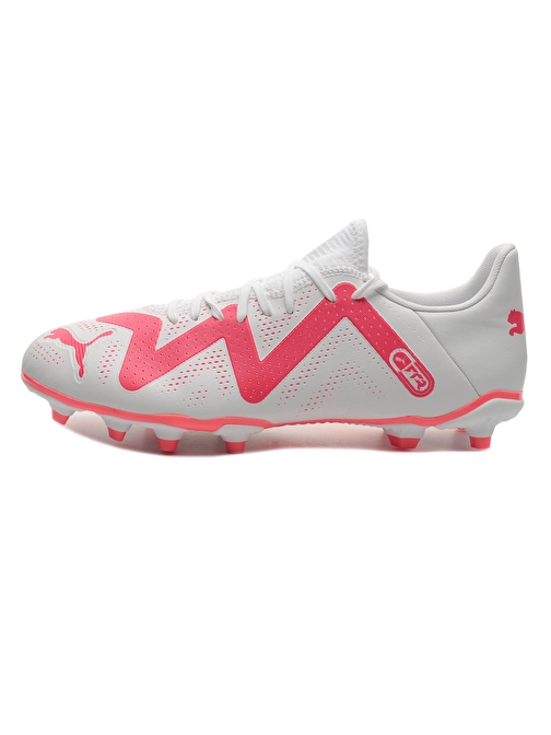 107377-01 Puma Future Play Fg-Ag  White-Fire Orchid Erkek Spor Ayakkabı Beyaz 43