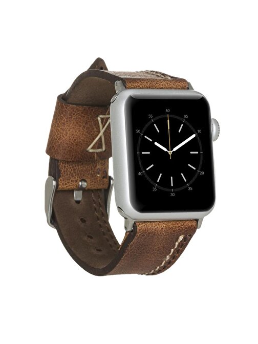 Bouletta Apple Watch 38 - 40 - 41 mm Deri BA3 TN11 Akıllı Saat Kordonu Taba