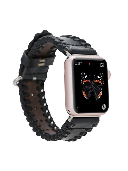 Bouletta Apple Watch 42 - 44 - 45 mm Deri SM43 RST1 Akıllı Saat Kordonu