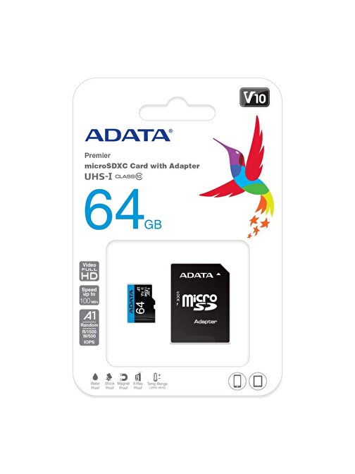 A-DATA AUSDH32GUICL10-RA1 UHS 1 32 GB Micro SDHC Hafıza Kartı