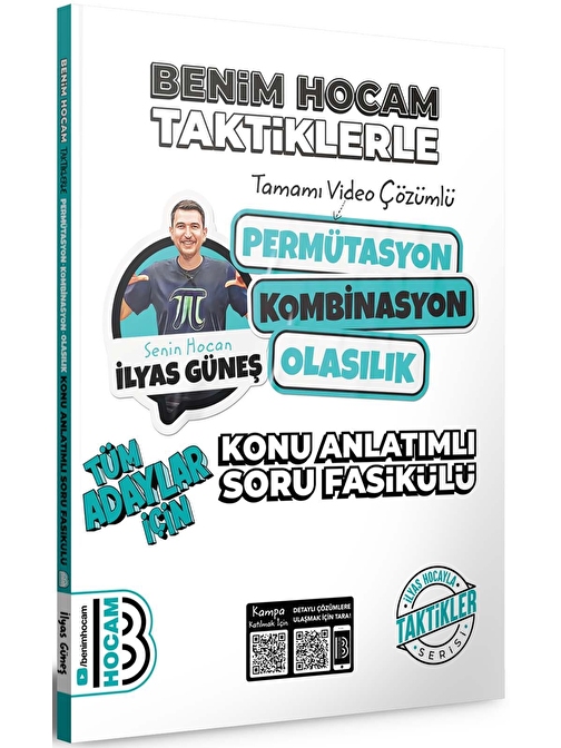 Benim Hocam 2024 Tüm Adaylar İçin Taktiklerle Permütasyon Kombinasyon Olasılık Konu Anlatımlı Soru Fasikülü