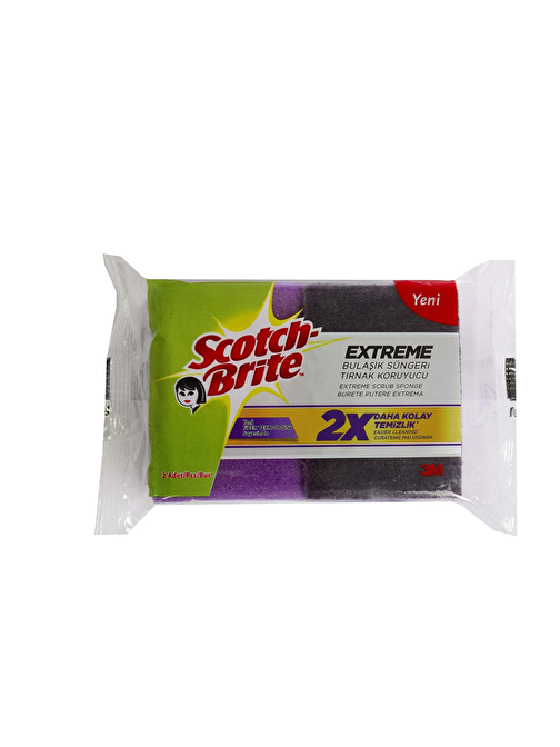 Scotch Brite Scotch Brite Extreme Bulaşık Süngeri Tırnak Koruyucu 2'li