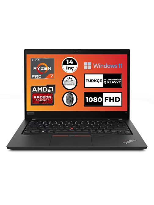 Lenovo T14 G2 Pro 20XLS3FUTX Radeon Graphics Intel Core i7-5850U 16 GB RAM 256 GB SSD 14 inç Windows 11 Dizüstü Bilgisayar