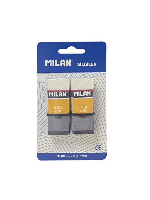 MILAN NATA 5020 EXTRA YUMUŞAK SANATSAL SİLGİ BLİSTER - 2Lİ