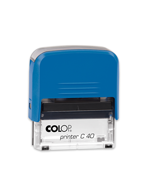 Sırdaş Colop Printer C40 Mavi Kasa Standart Plastik Kaşe 23 X 59 Mm Mavi
