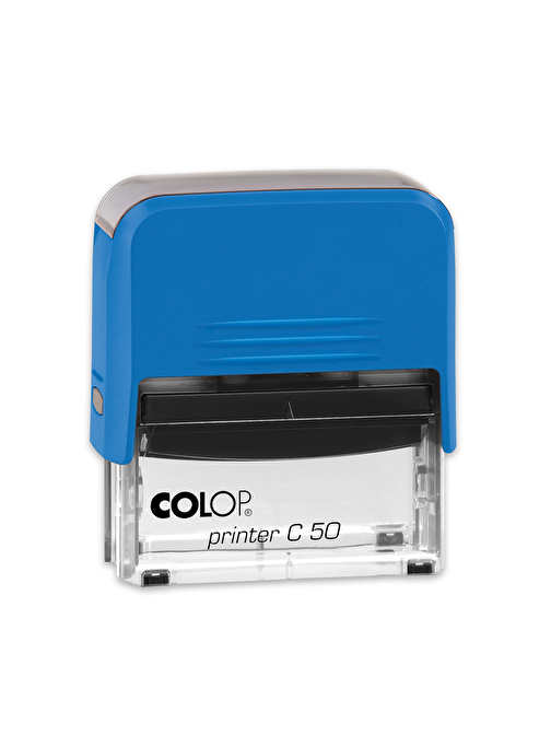 Sırdaş Colop Printer C50 Mavi Kasa Standart Plastik Kaşe 30 X 69 Mm Mavi