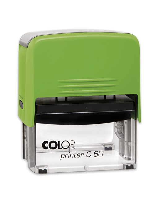 Sırdaş Colop Printer C60 Yeşil Kasa Standart Plastik Kaşe 37 X 76 Mm Siyah