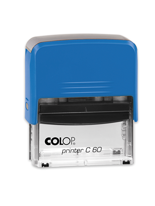 Sırdaş Colop Printer C60 Mavi Kasa Standart Plastik Kaşe 37 X 76 Mm Siyah