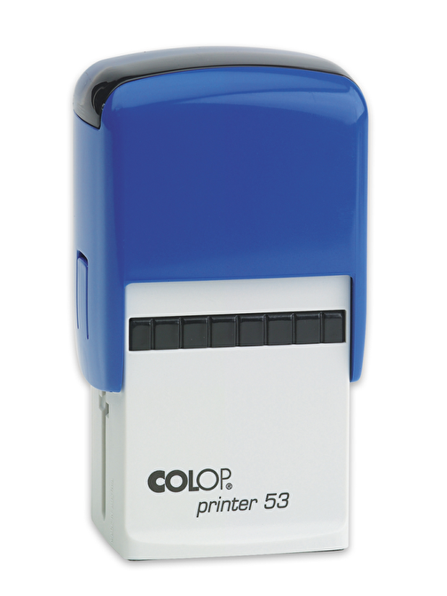 Sırdaş Colop Printer 53 Mavi Kasa Standart Plastik Kaşe 30 X 45 Mm Siyah