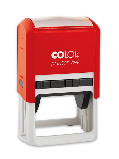 Sırdaş Colop Printer 54 Kırmızı Kasa Standart Plastik Kaşe 40 X 50 Mm Siyah