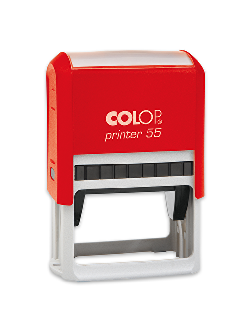 Sırdaş Colop Printer 55 Kırmızı Kasa Standart Plastik Kaşe 40 X 60 Mm Siyah