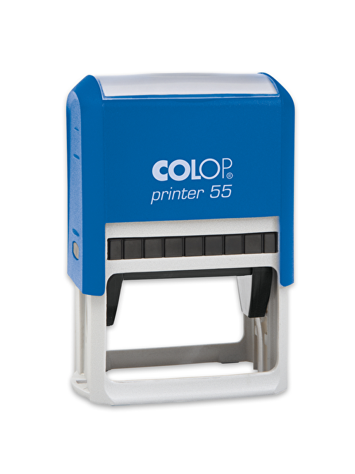 Sırdaş Colop Printer 55 Mavi Kasa Standart Plastik Kaşe 40 X 60 Mm Siyah