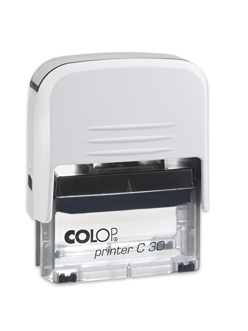 Sırdaş Colop Printer C30 Beyaz Kasa Standart Plastik Kaşe 18 X 47 Mm Mavi