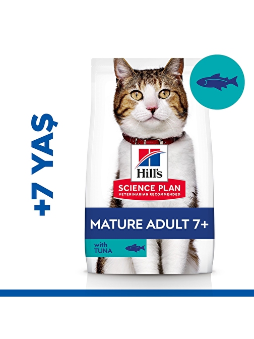 Hills Mature Adult 7+ Tuna Balıklı Yaşlı Kedi Maması 1,5 Kg