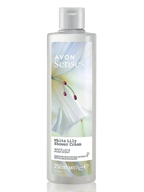 Avon Senses White Lily  Beyaz Zambak Kokulu Duş Jeli 250 Ml.