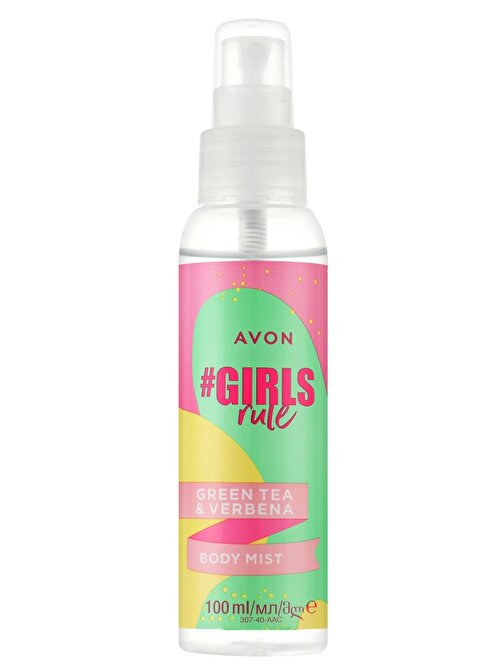 Avon Girls Rule Mine Çiçeği Ve Yeşil Çay Kokulu Vücut Spreyi 100 ml