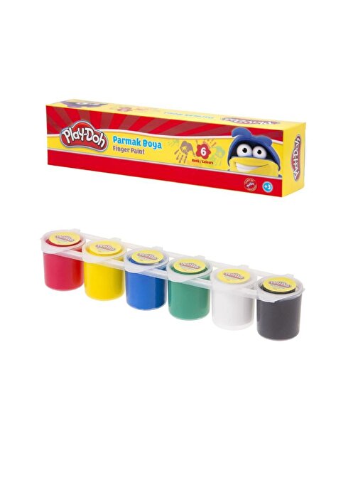 Play-Doh Play-PR018 Parmak Boyası 6'lı Çok Renkli 30 ml