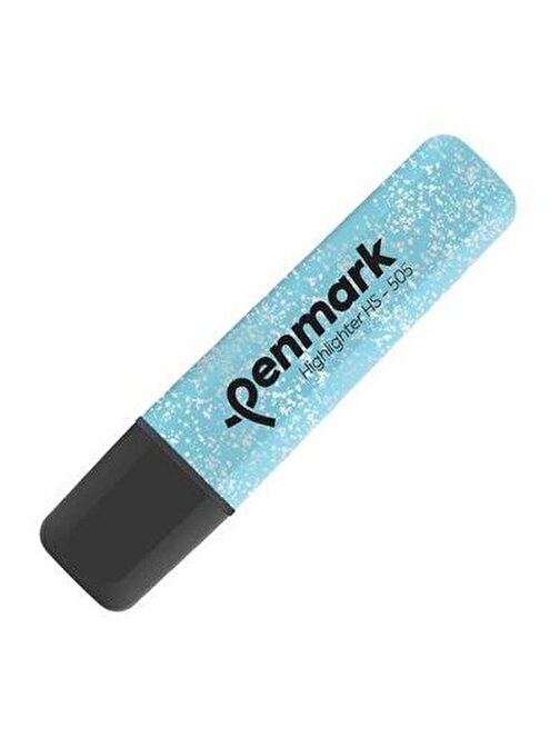 Penmark Fosforlu Kalem Metalik Simli Açık Mavi