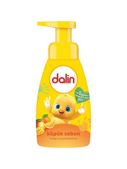 Dalin Mango Ve Portakal Kokulu Doğal Sıvı Yenidoğan Bebek Köpük Sabun 200 ml