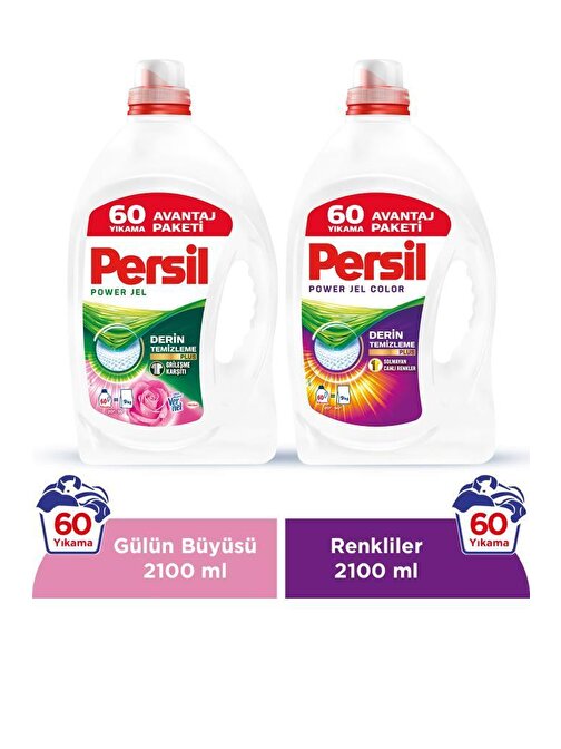 Persil Jel Gül +Persil Jel Color 2'li Set 120 Yıkama 4200 ml