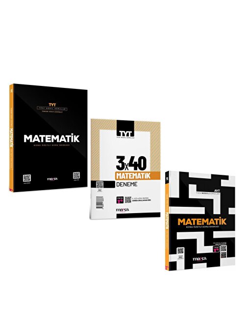 Akm Kitap Marka Yayınları TYT AYT Matematik Soru ve Deneme Seti 3 Kitap