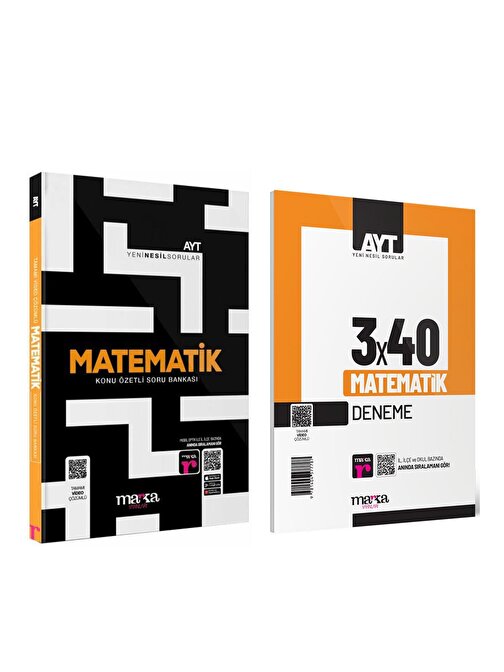 Akm Kitap Marka Yayınları AYT Matematik Soru ve Deneme Seti 2 Kitap