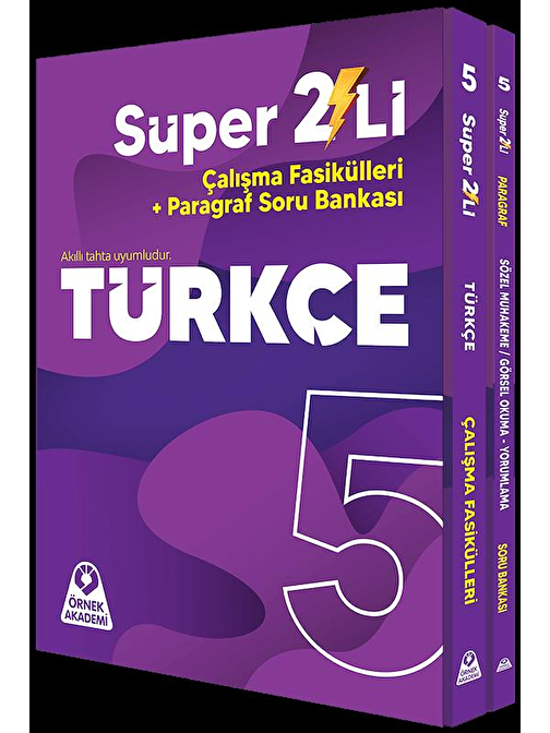 5. Sınıf Süper İkili Türkçe Seti Örnek Akademi