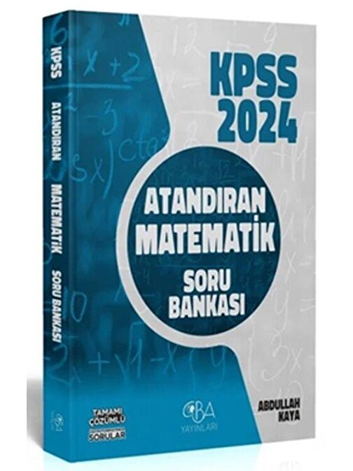 2024 Kpss Matematik Atandıran Soru Bankası Cba Yayınları