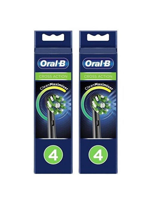 Oral-B Diş Fırçası Yedek Başlığı Clean Maximiser Siyah 4 lü x 2 Adet