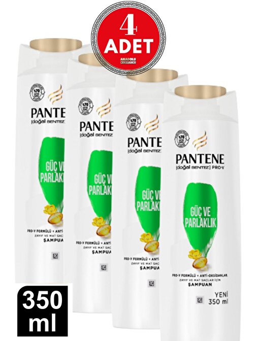 Doğal Sentez Güç Ve Parlaklık Şampuan 350 Ml 4 Adet