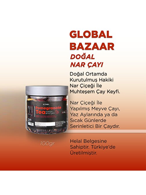 Herbalbazaar Doğal Nar Çayı 100 gr