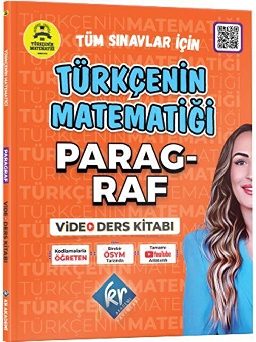 KR Akademi Yayınları Gamze Hoca Türkçenin Matematiği Tüm Sınavlar İçin Paragraf Video Ders Kitabı KR Akademi