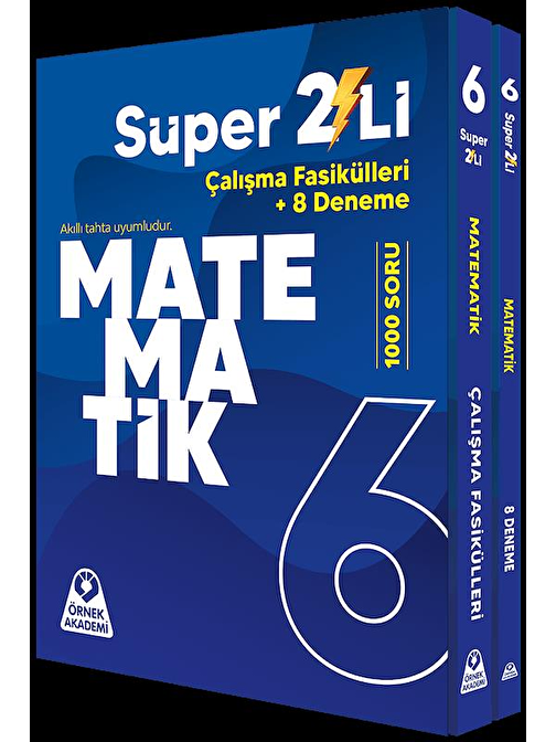 6. Sınıf Süper İkili Matematik Seti Örnek Akademi