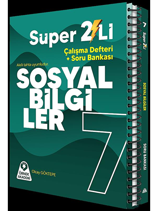 7. Sınıf Süper İkili Sosyal Bilgiler Seti Örnek Akademi