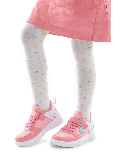 Kiko Kids Cırtlı Fileli Kız Çocuk Spor Ayakkabı 3011