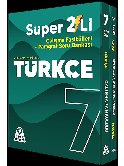 7. Sınıf Süper İkili Türkçe Seti Örnek Akademi