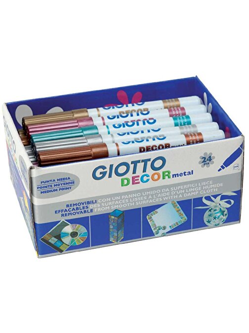 Giotto Decor Metalik Boya Okul Paketi 24 LÜ 524500