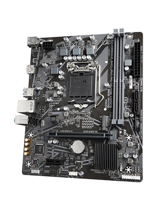 Gigabyte H410 LGA 1200 DDR4 3200 MHz mATX Masaüstü Bilgisayar Intel Uyumlu Anakart