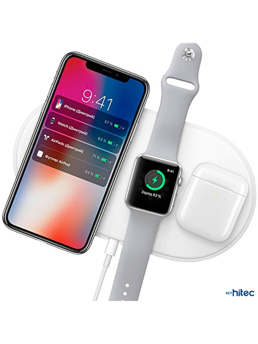 Global Air Power 3İn1 Telefon/Saat/Airpods Wireless Kablosuz Şarj İstasyonu Wne0217