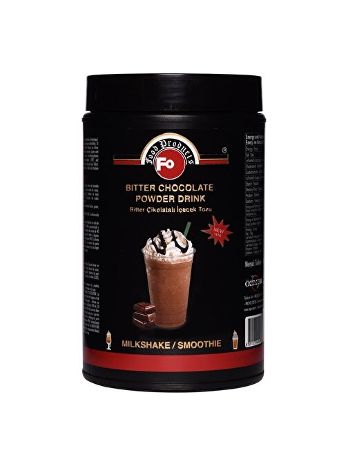 Fo Çikolata Aromalı İçecek Tozu Milk Shake/Smothie Kavanoz 1 Kg