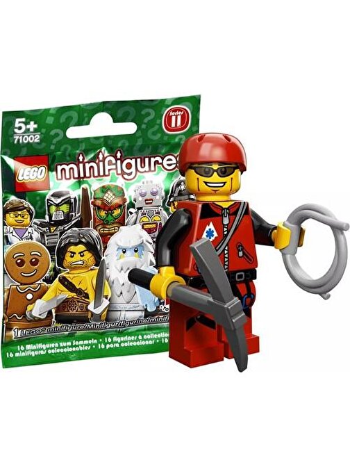 Lego 71002 Minifigür Seri 11 - 9 Mountain Climber Figür