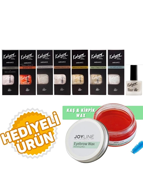 Kalyon 8 Li Set+joy line Kaş Şekillendirici Ve Sabitleyici Wax 50ml