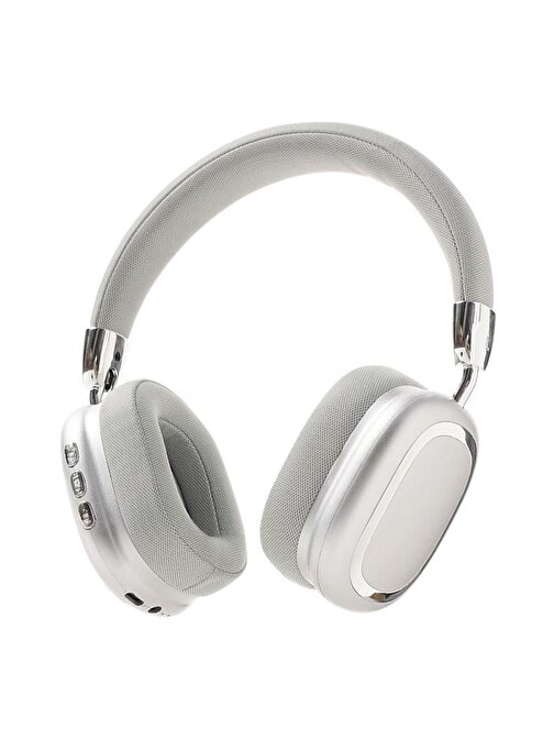 Concord B35 Kablosuz Silikonlu Kulak Üstü Bluetooth Kulaklık Gri